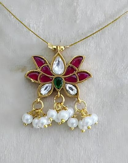 Kamala Kundan Invisible Necklace