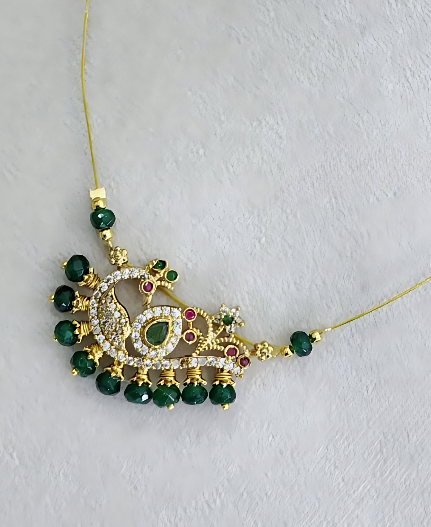 Peacock Invisible Necklace
