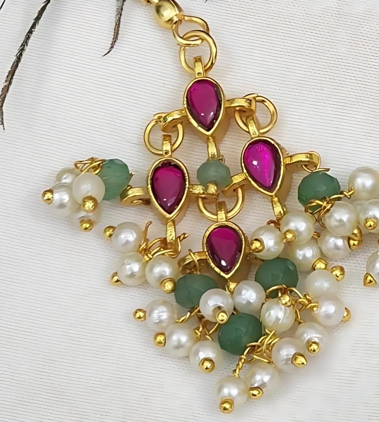 Jadau Kundan Drop Earrings