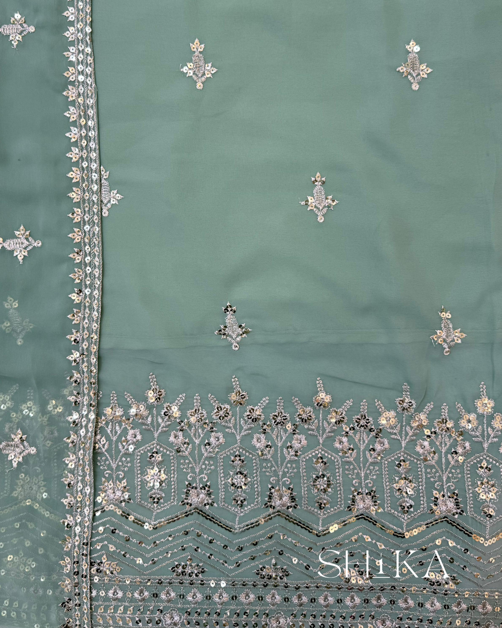 Crystal Lotus Kurti Set