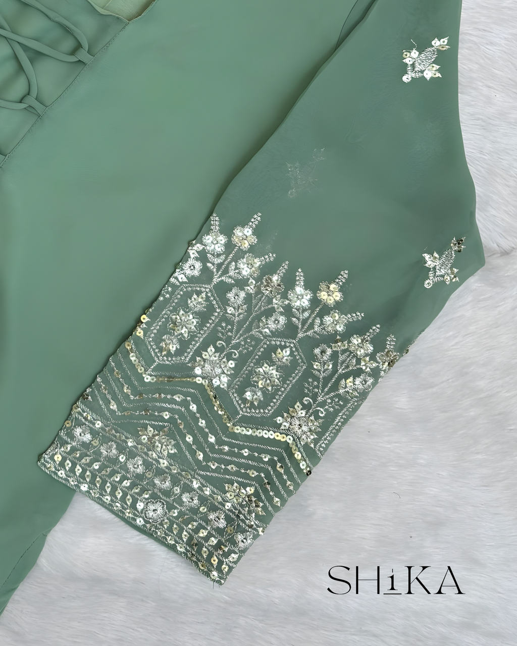 Crystal Lotus Kurti Set