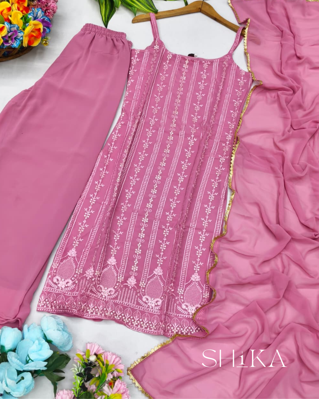 Dusty Rose Kurta Set