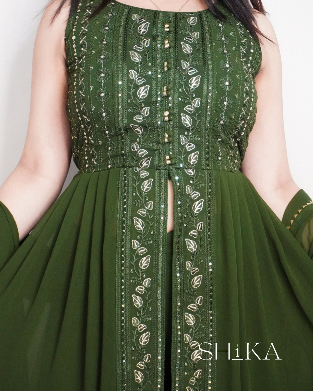 Emerald Jewel Anarkali