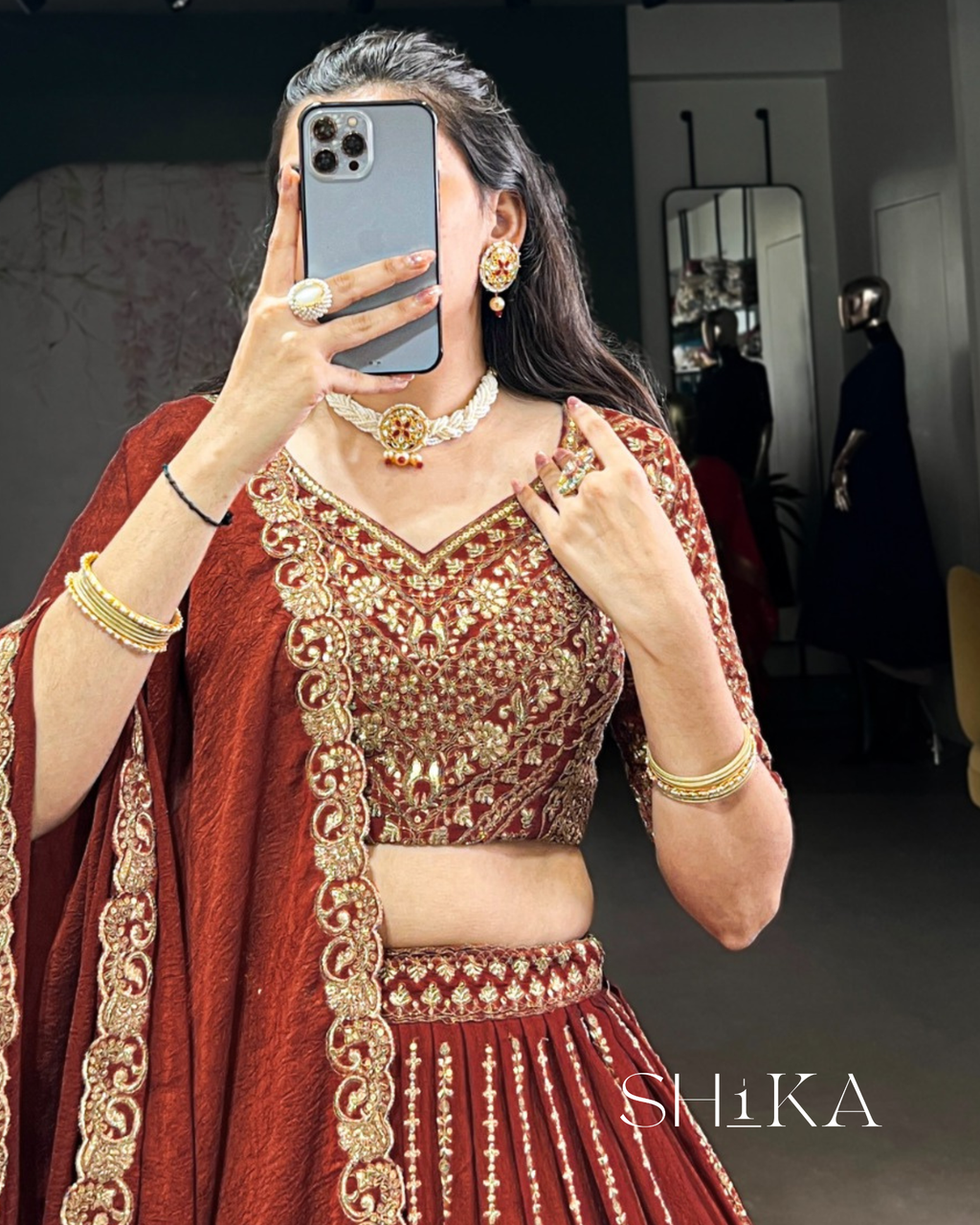 Golden Spice Lehenga