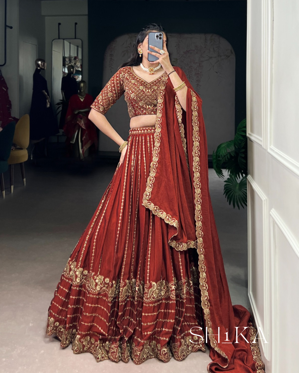 Golden Spice Lehenga