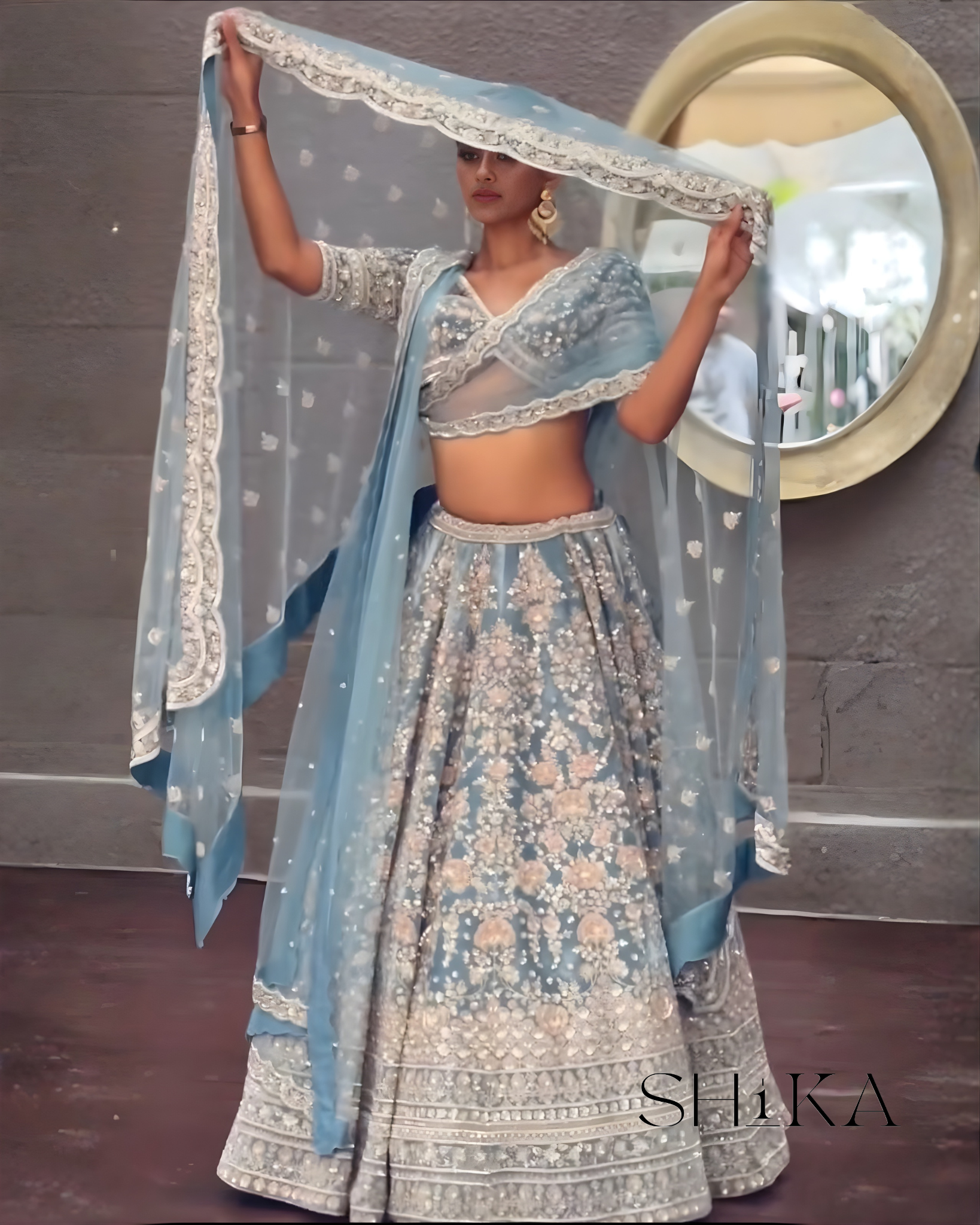 Ethereal Tide Lehenga