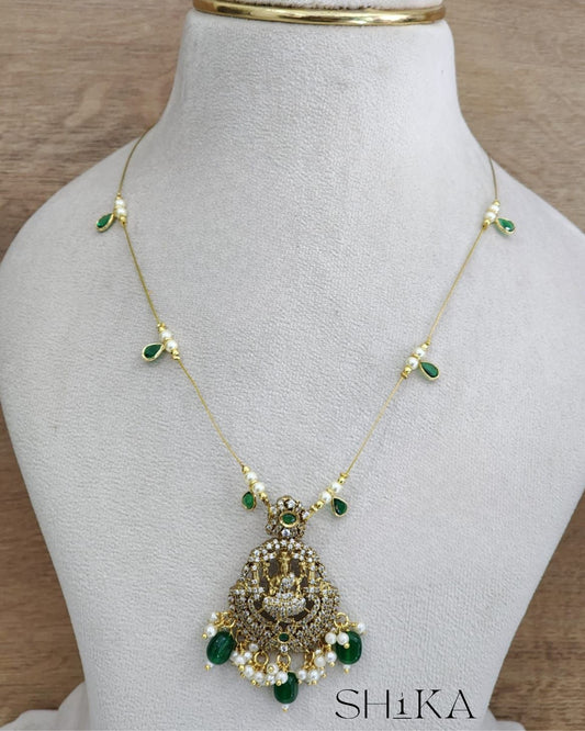 Lakshmi Devi Pearl Invisible Necklace