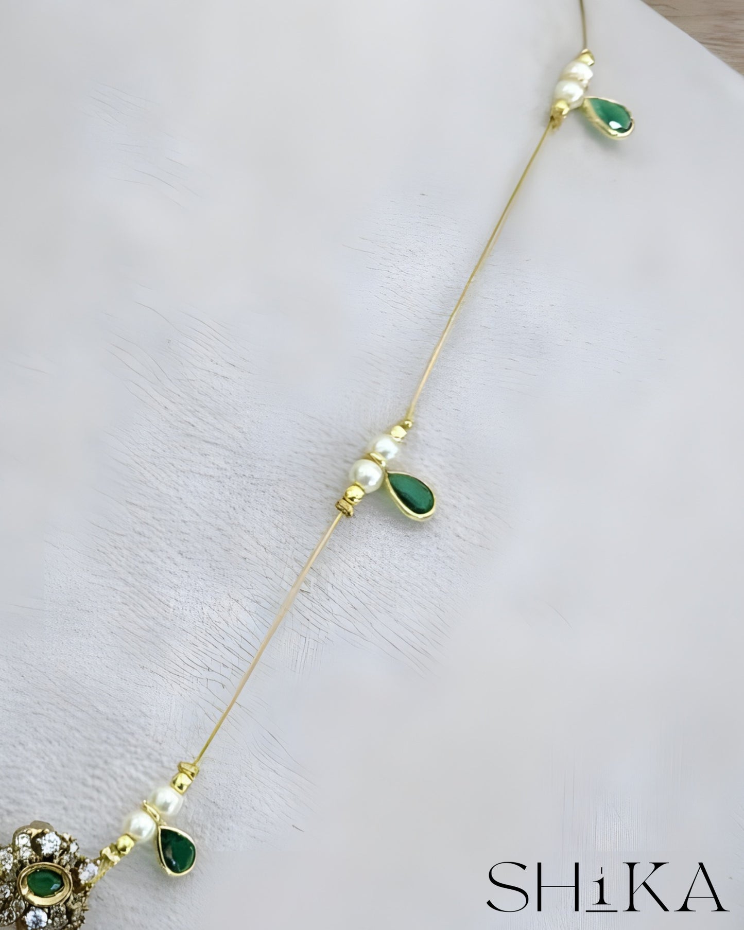 Lakshmi Devi Pearl Invisible Necklace