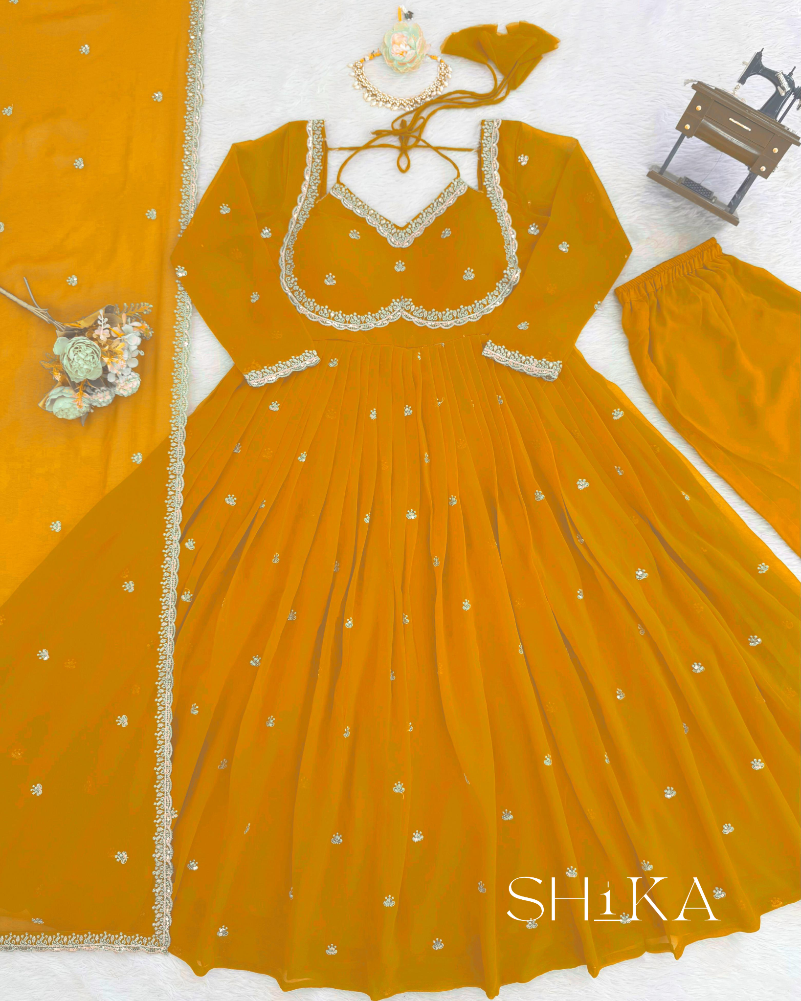 Marigold Anarkali