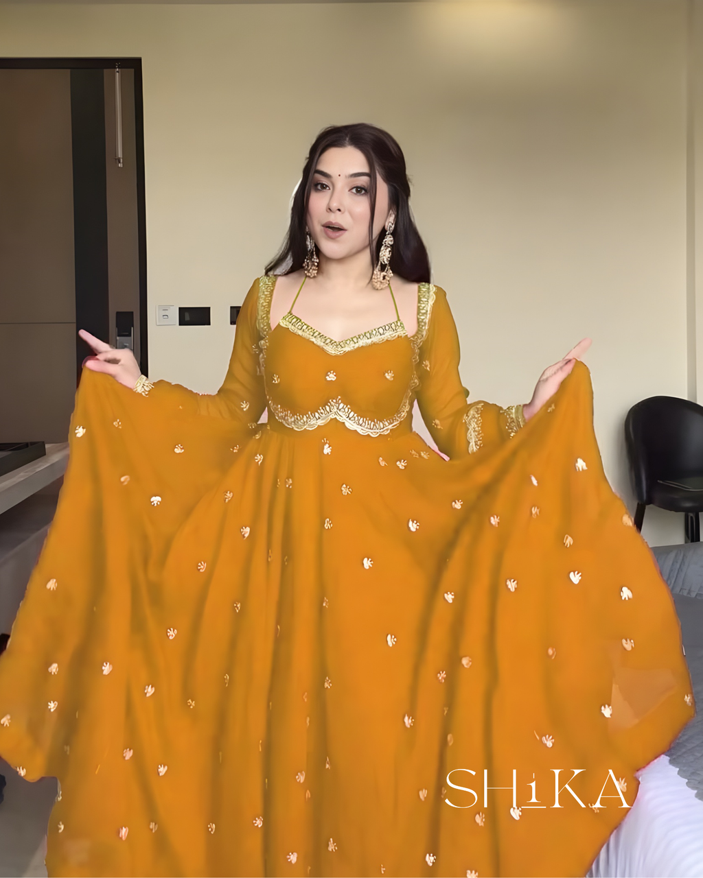 Marigold Anarkali