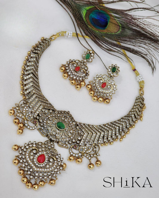Nooranjali Victorian Necklace Set