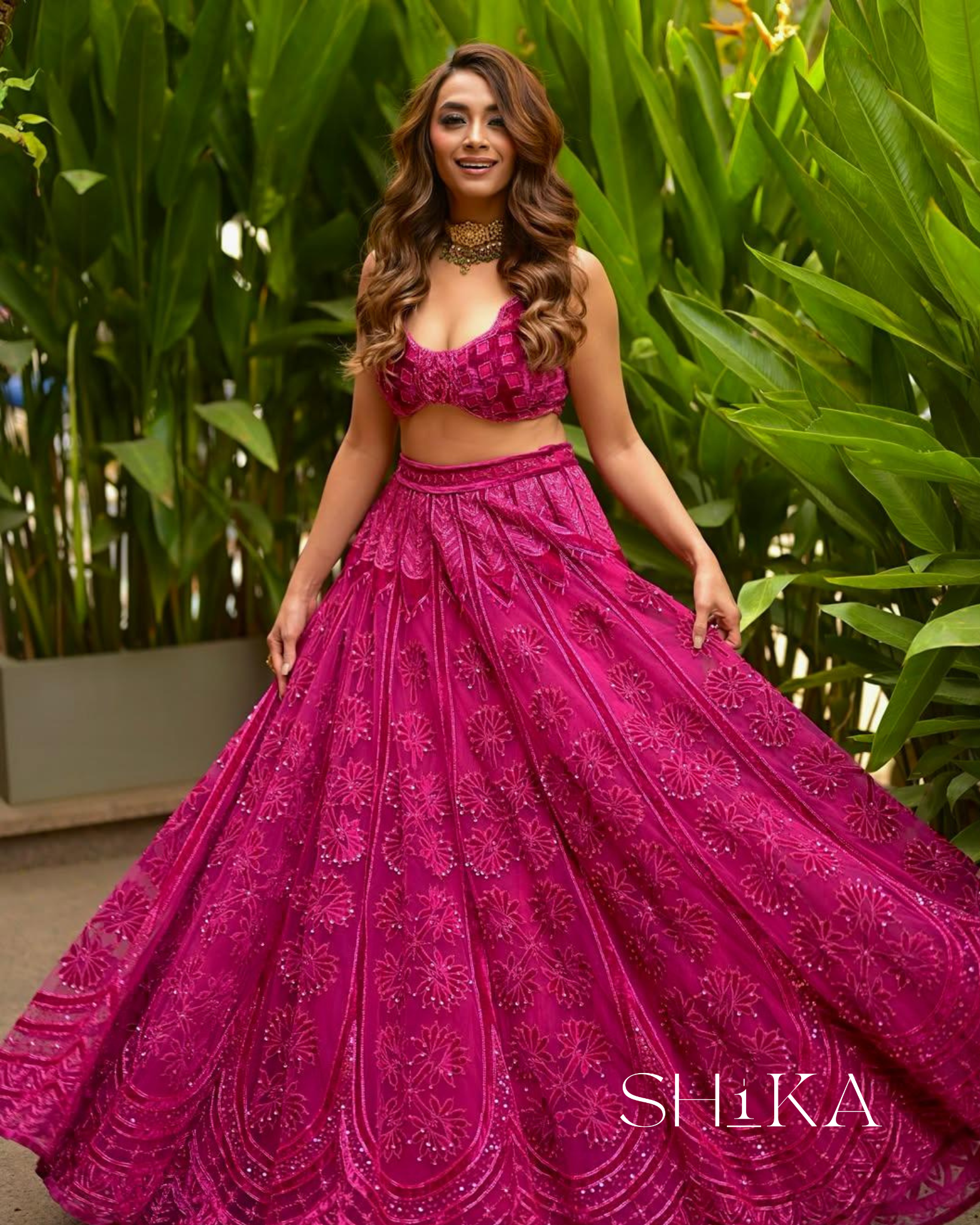 Orchid Whisper Lehenga