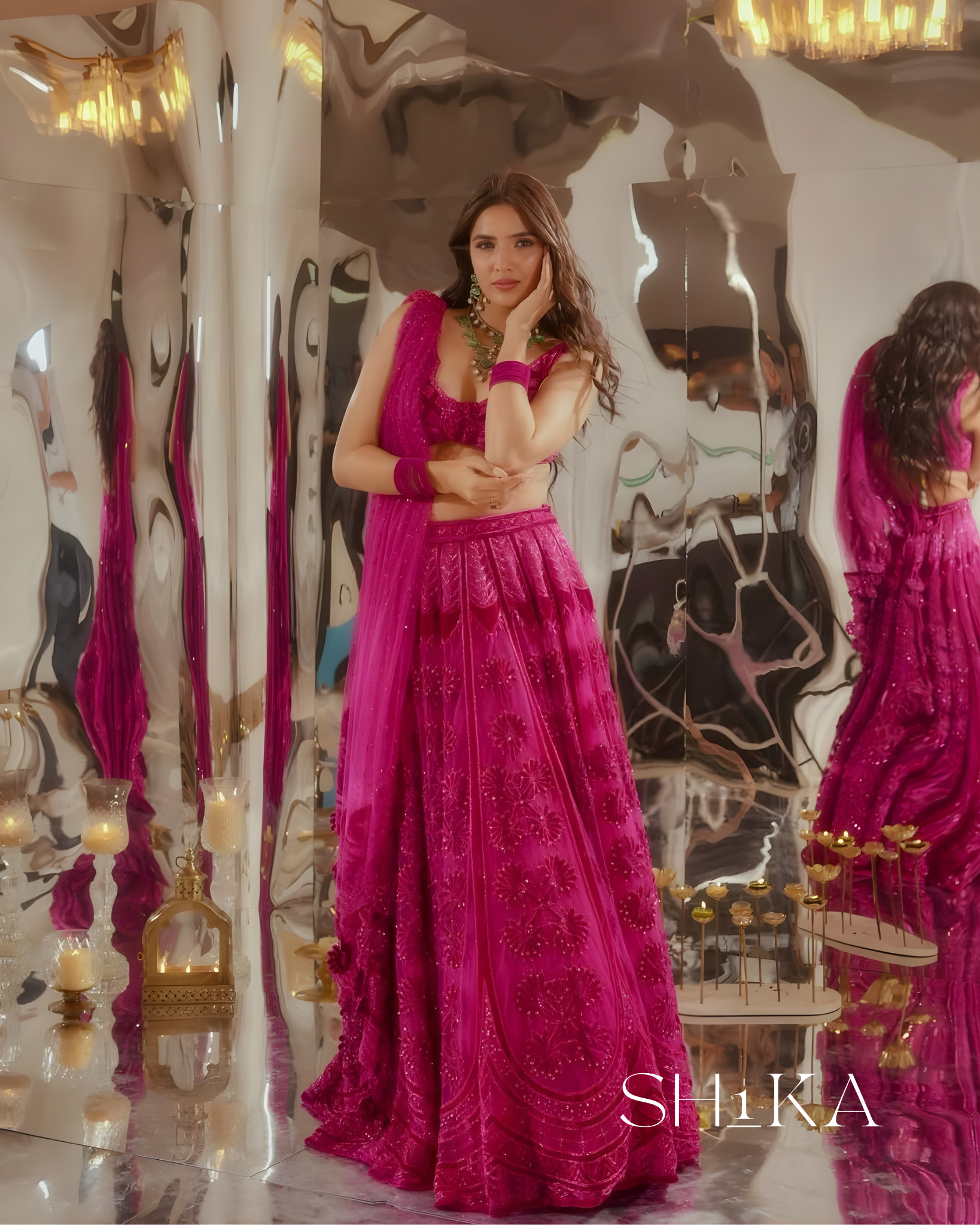 Orchid Whisper Lehenga