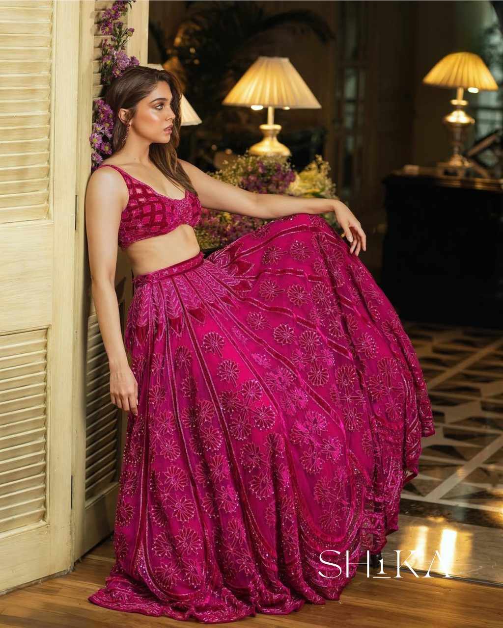 Orchid Whisper Lehenga