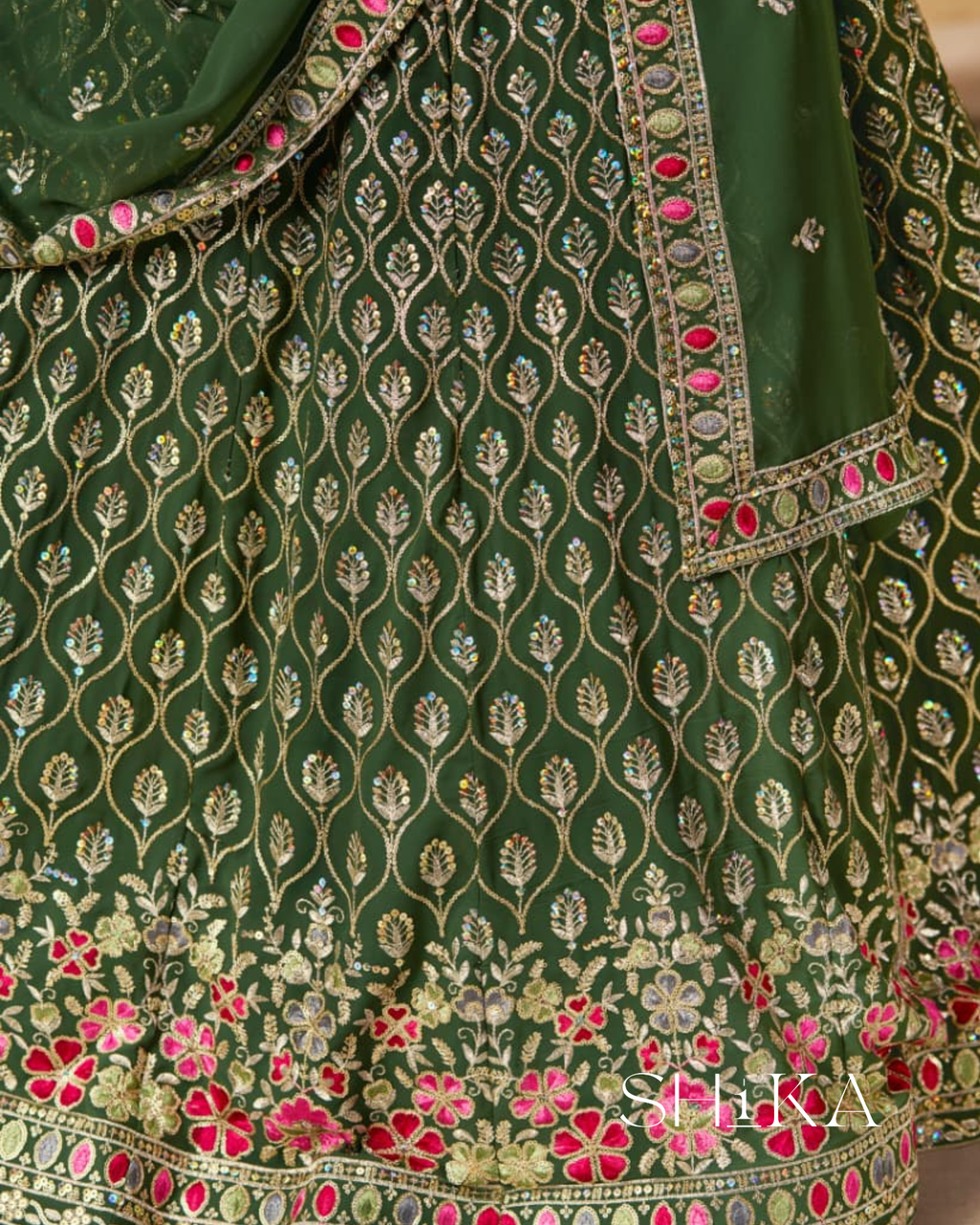 Sage Mist Lehenga