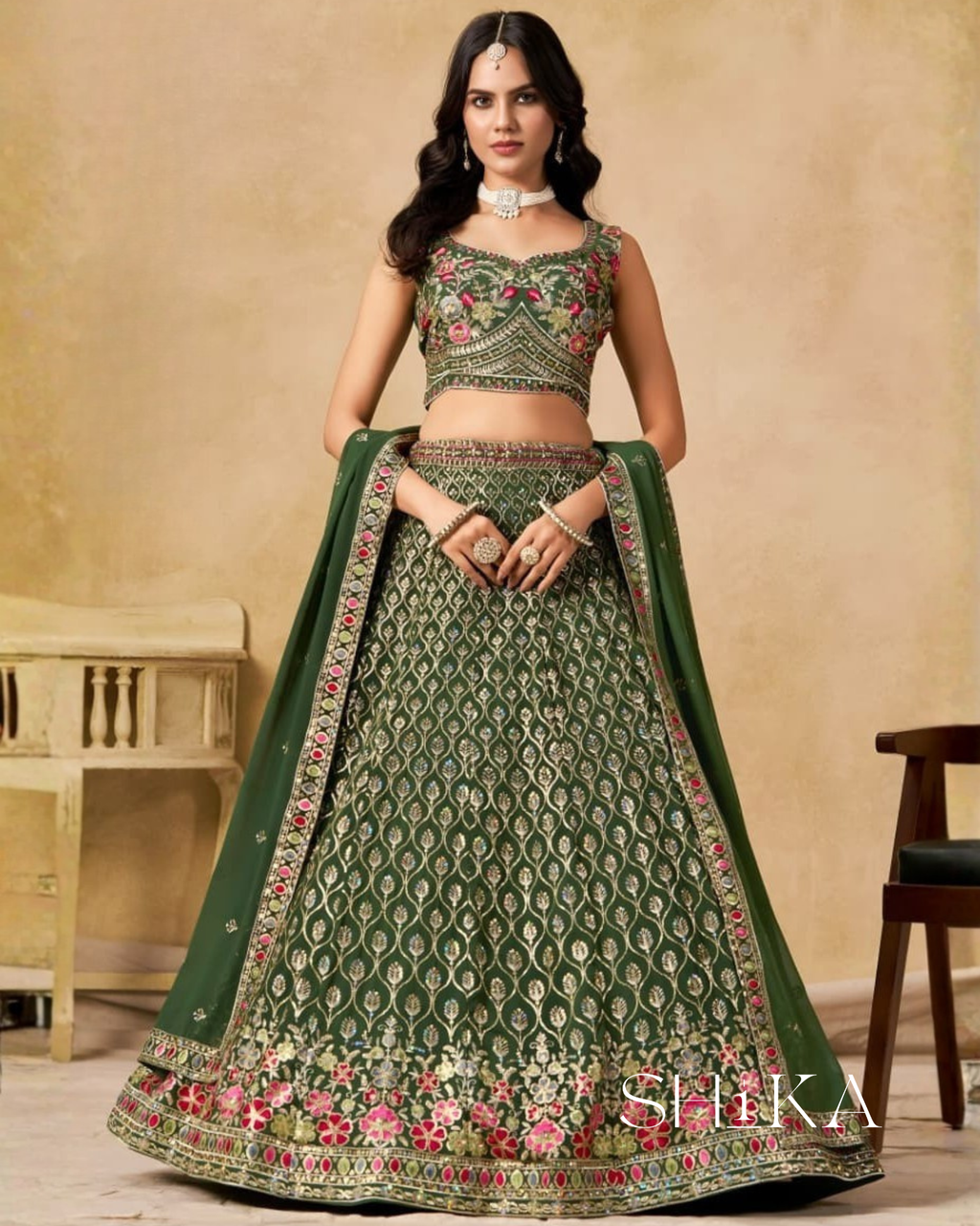 Sage Mist Lehenga