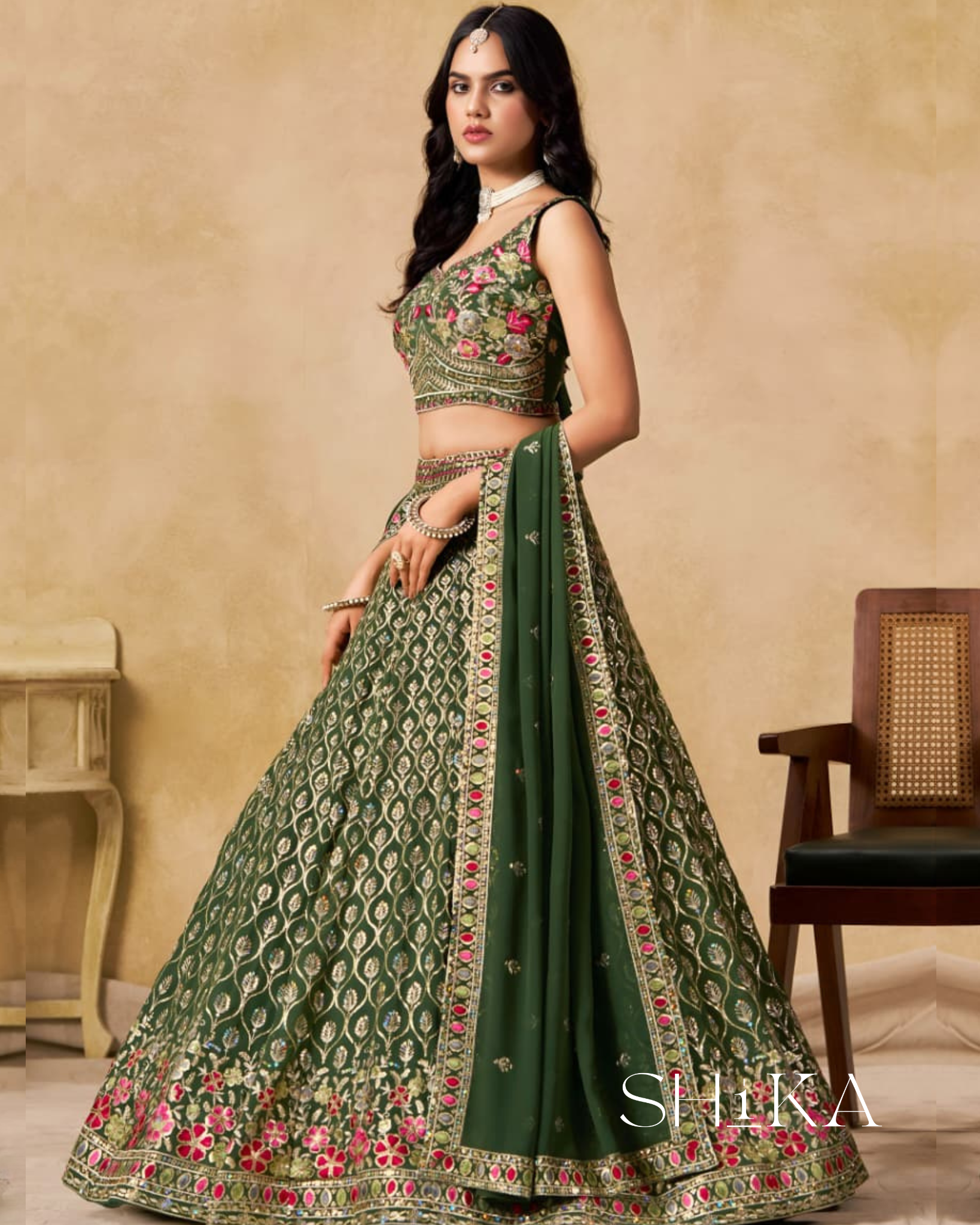 Sage Mist Lehenga