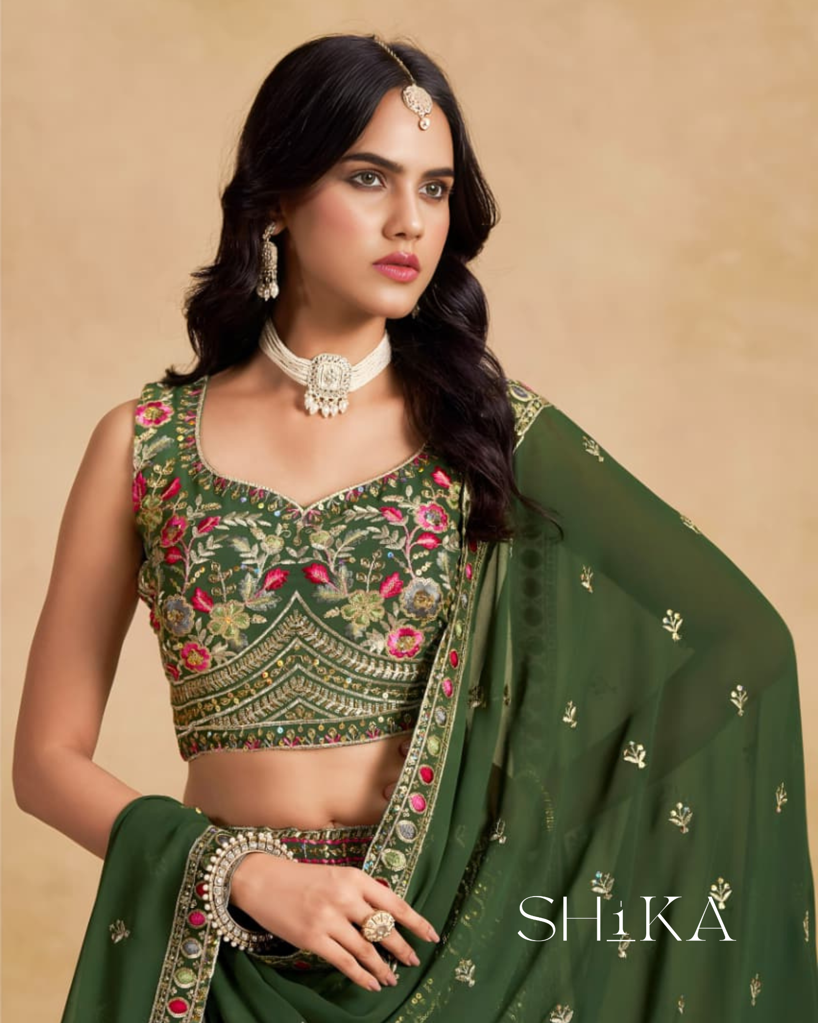 Sage Mist Lehenga