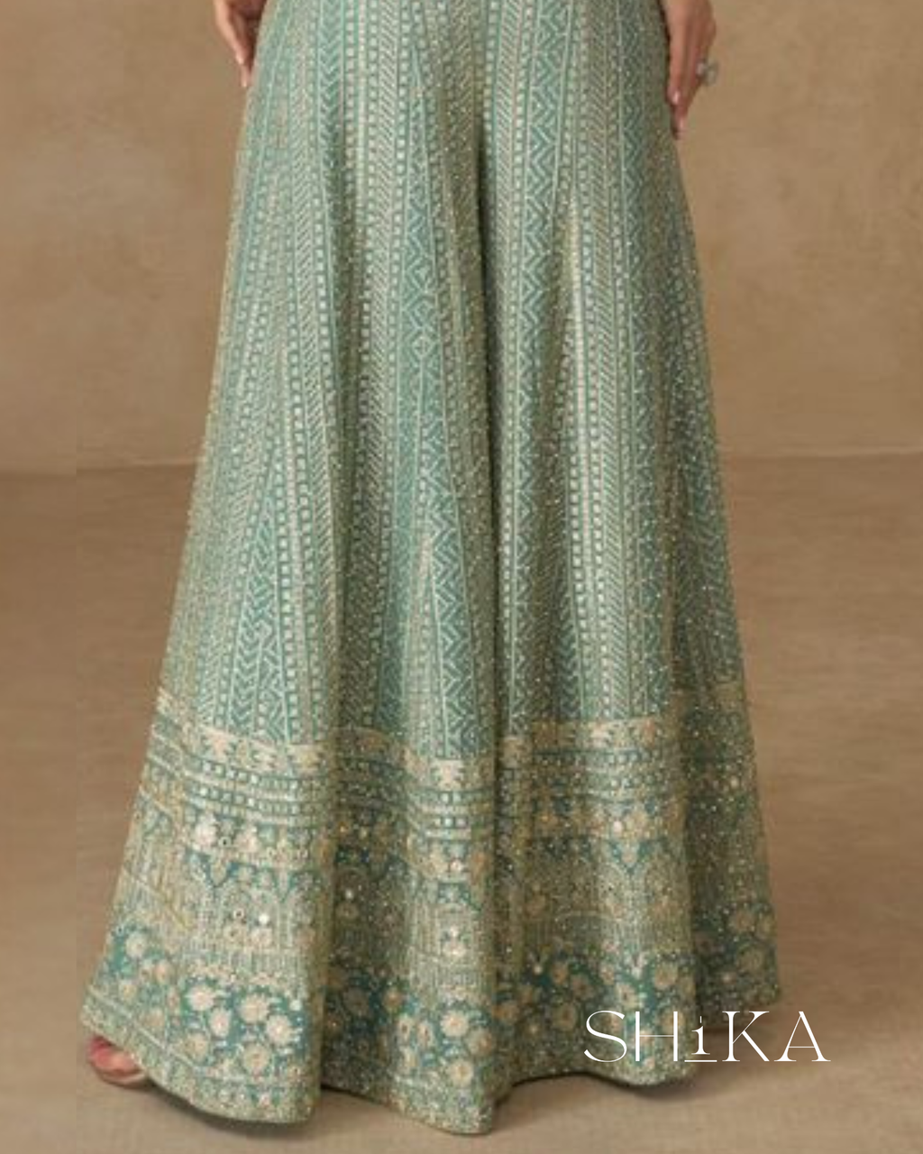 Shimmering Cascade Palazzo Set