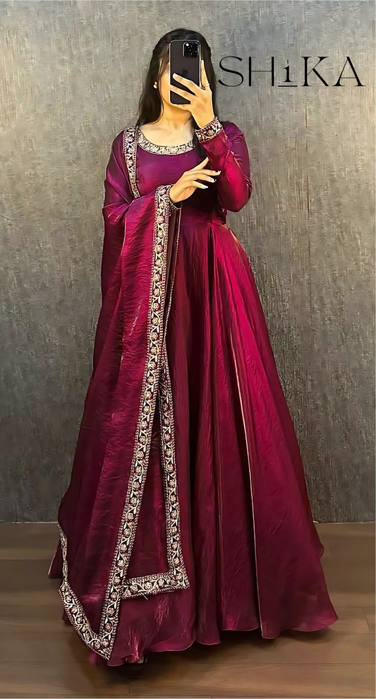 Berry Bloom Gown