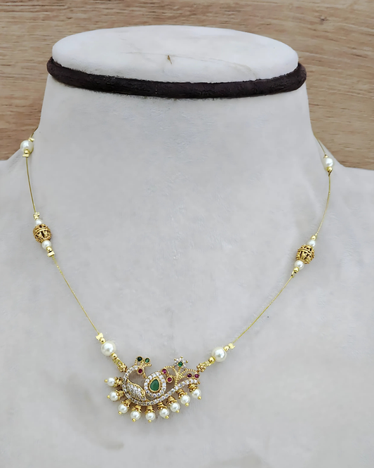 Peacock Invisible Necklace
