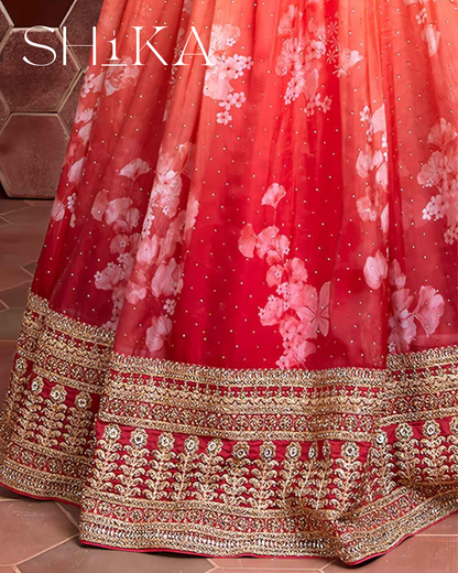 Coral Luxe Lehenga