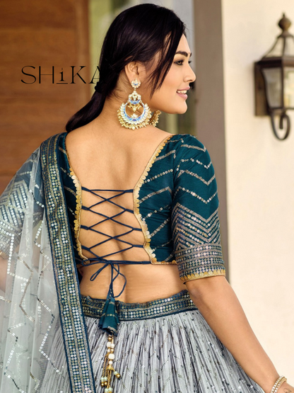 Blue Belle Lehenga