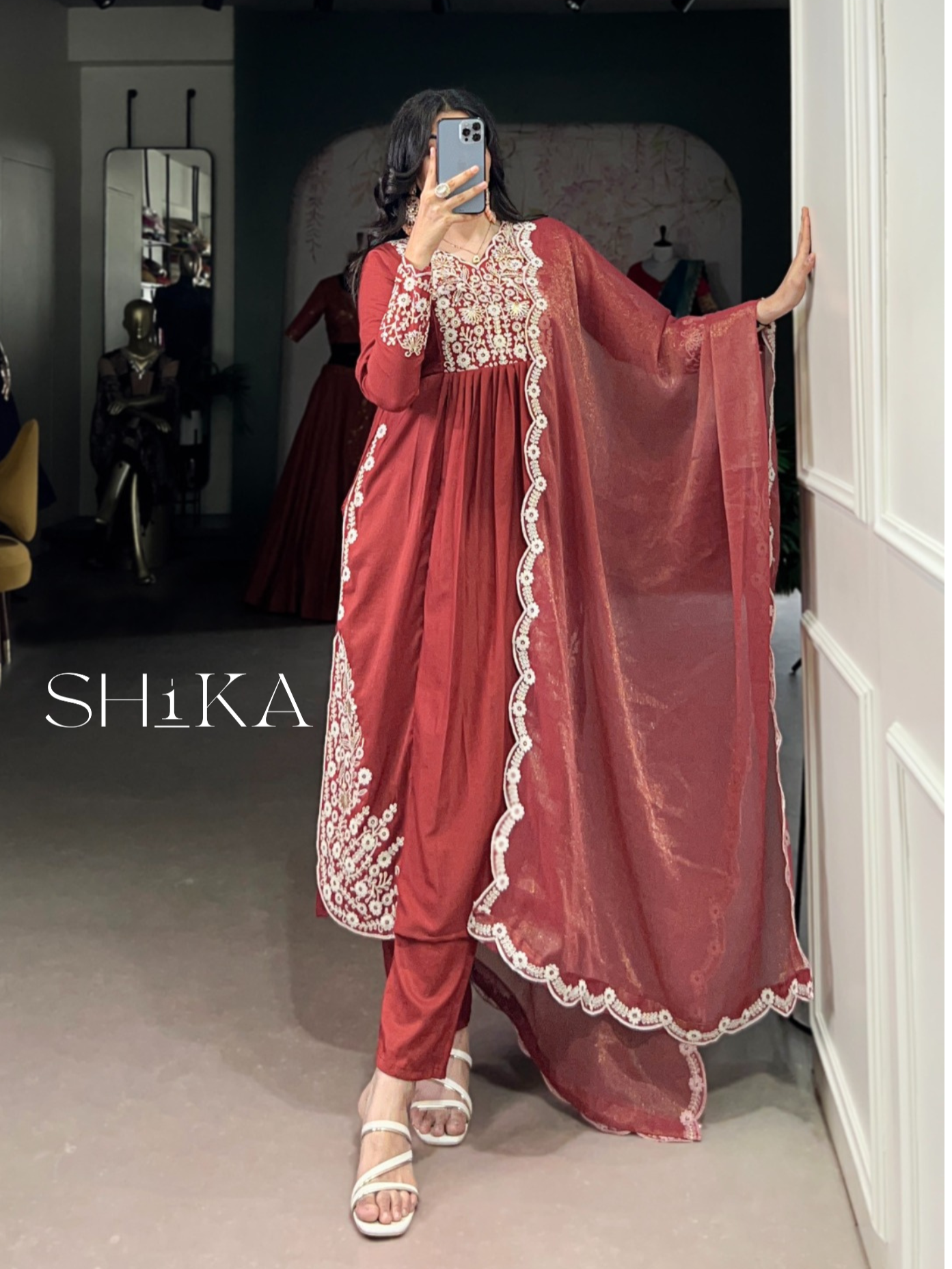 Coral Lagoon Kurti Set