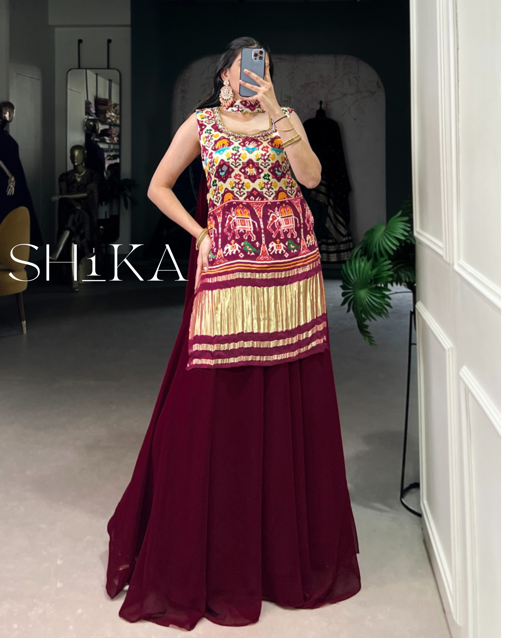 Cherry Palazzo Set
