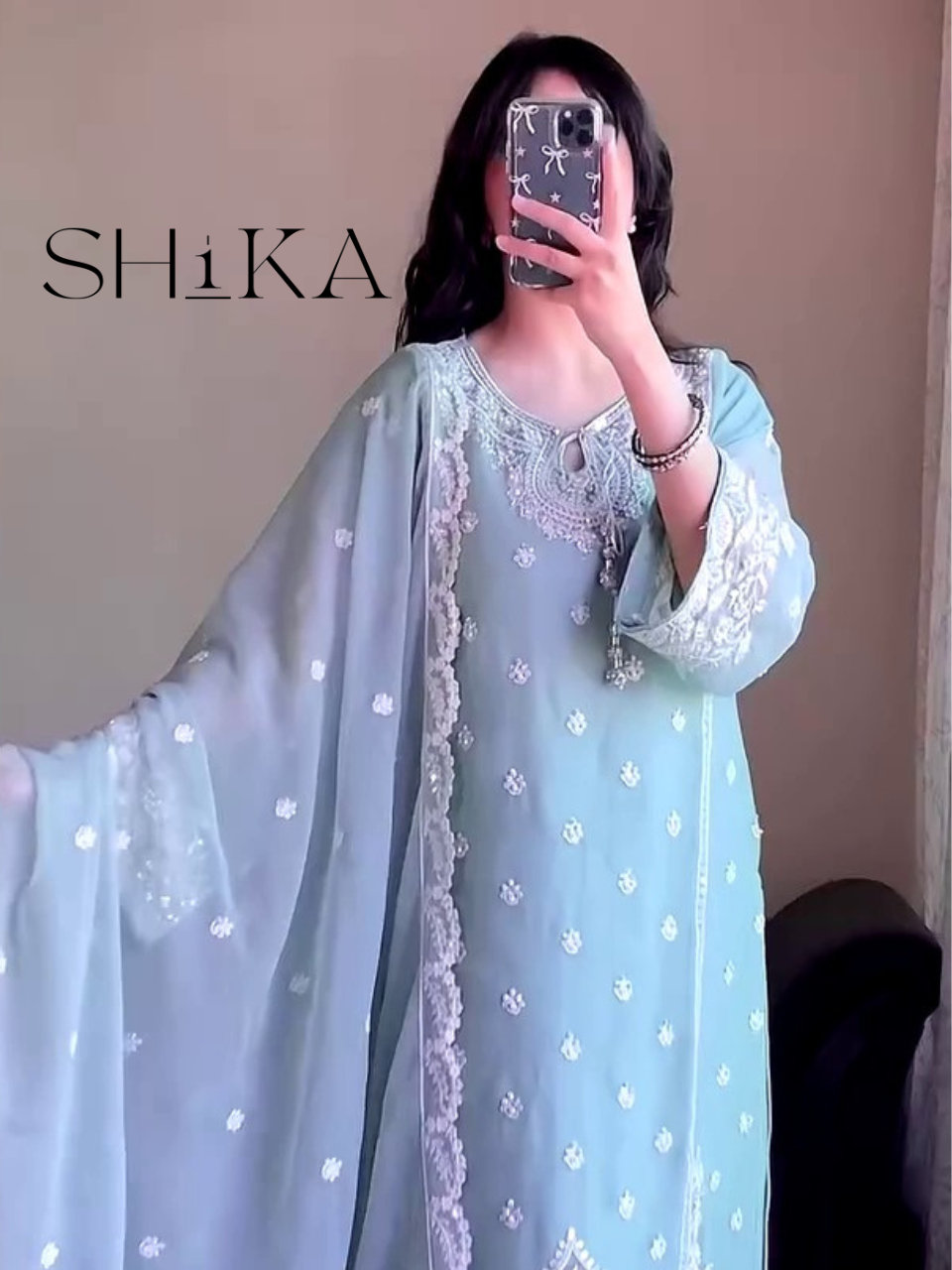 Ocean Mist Kurti Set