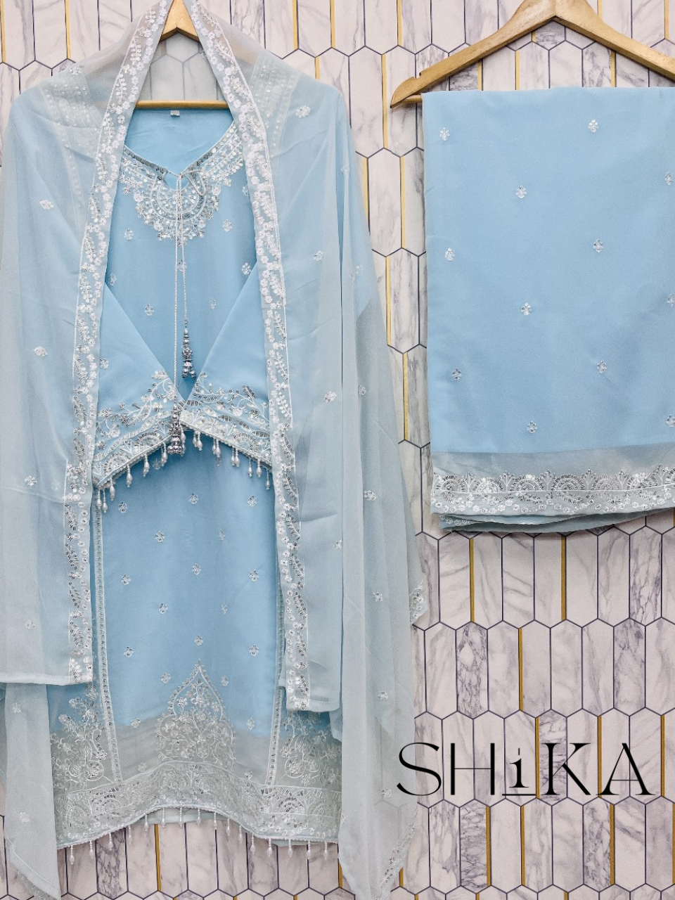 Ocean Mist Kurti Set