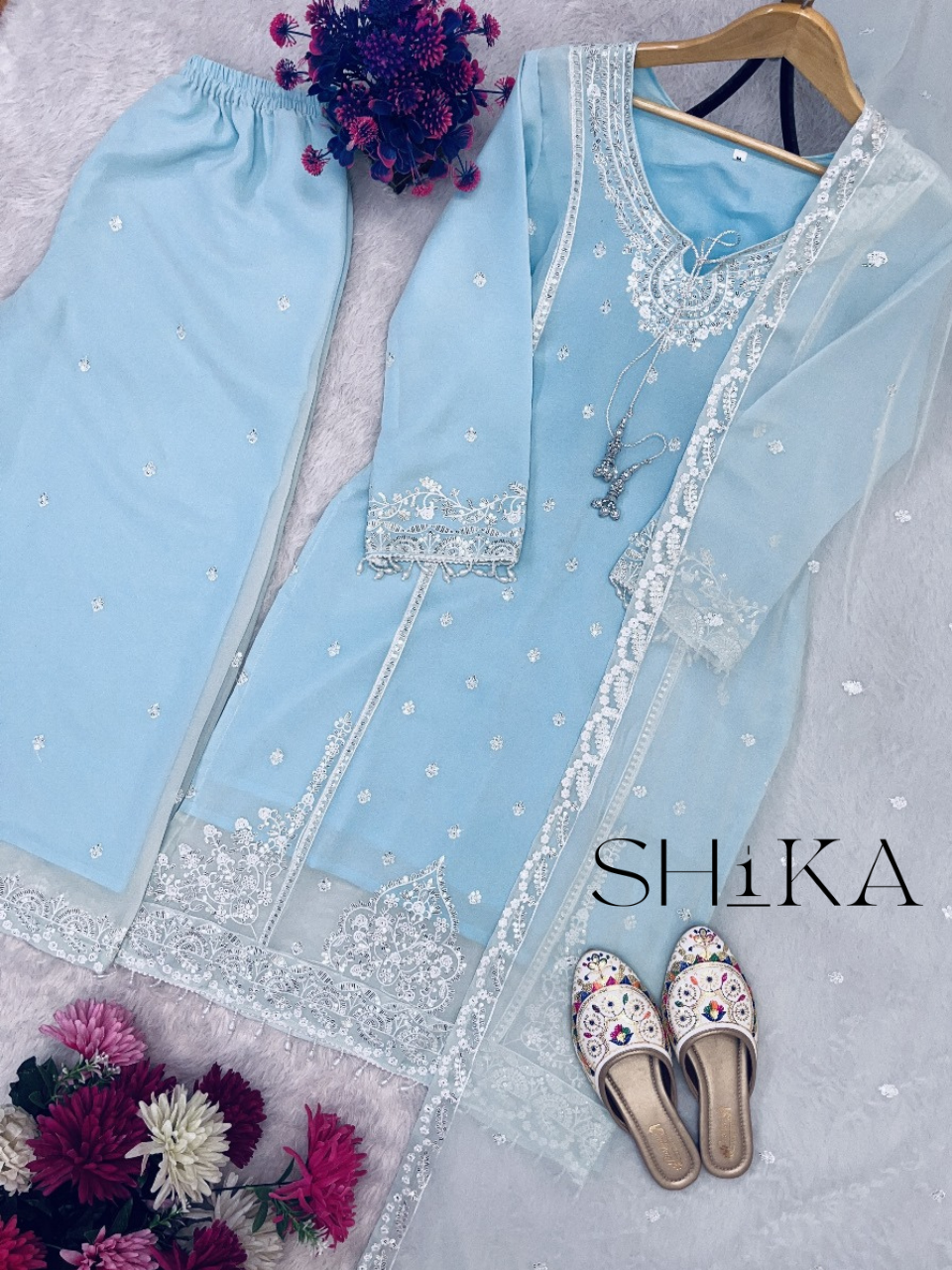 Ocean Mist Kurti Set