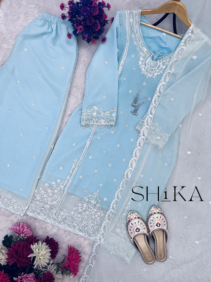 Ocean Mist Kurti Set