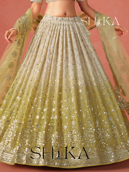 Golden Aura Lehenga