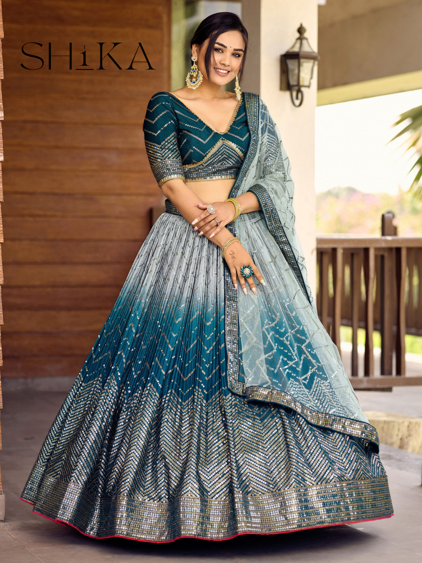 Blue Belle Lehenga