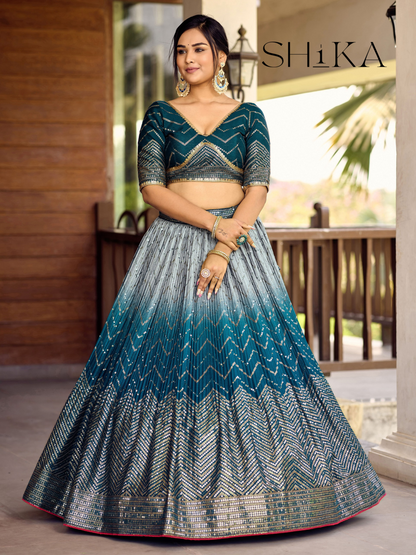 Blue Belle Lehenga