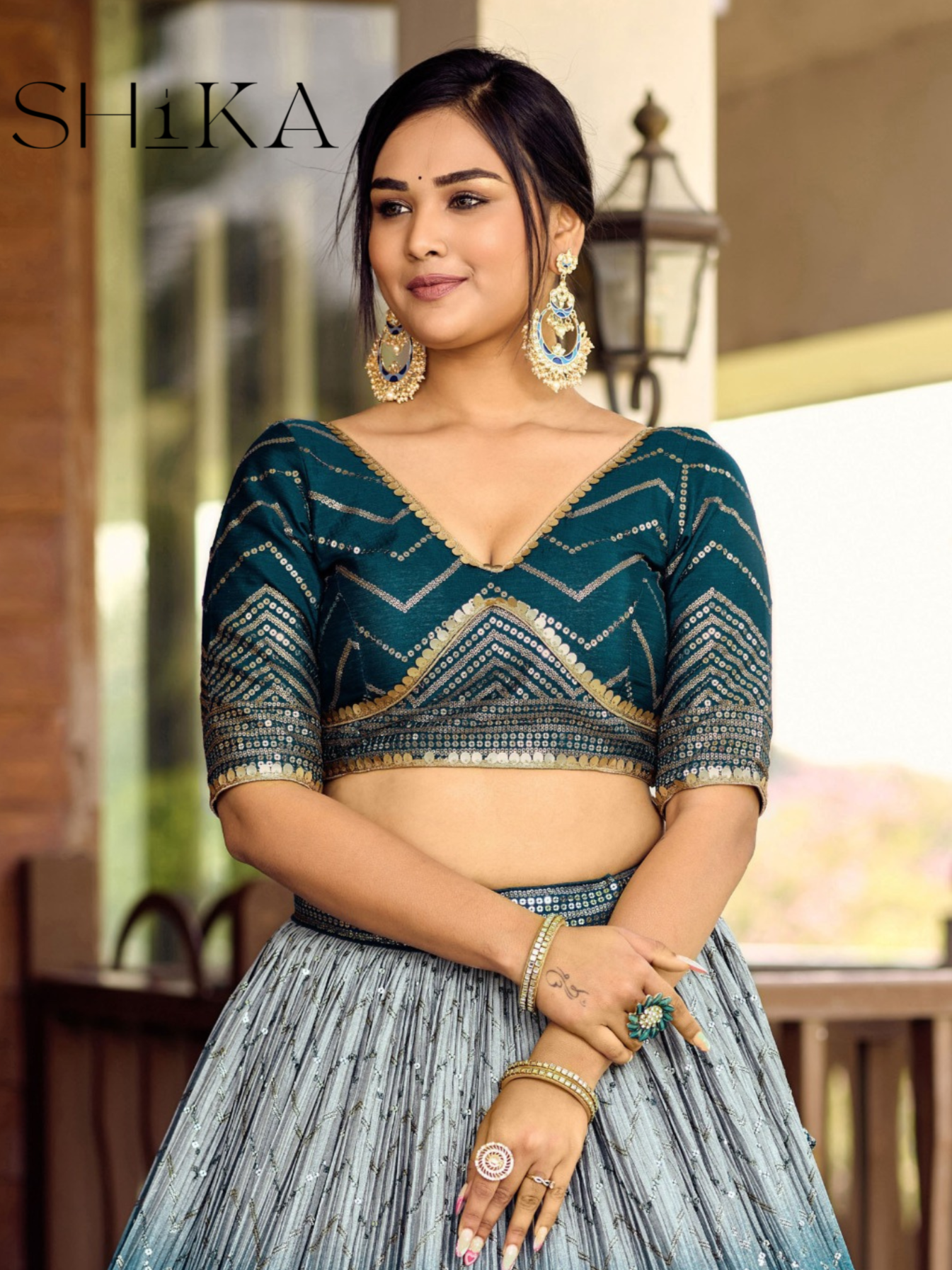 Blue Belle Lehenga