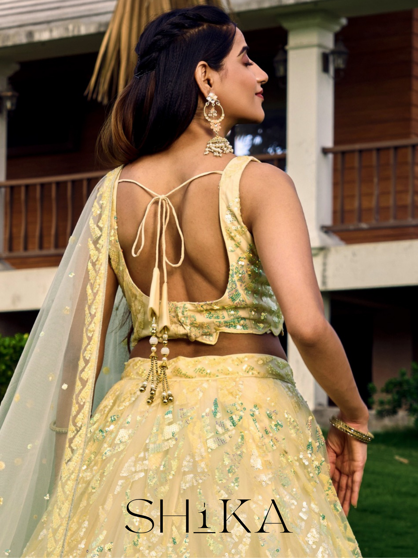 Sunset Blossom Lehenga