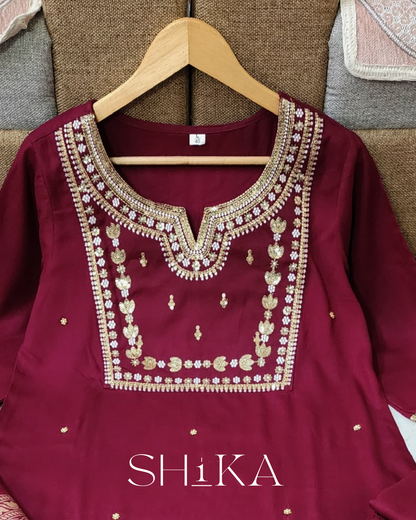 Mulberry Mist Kurti Set