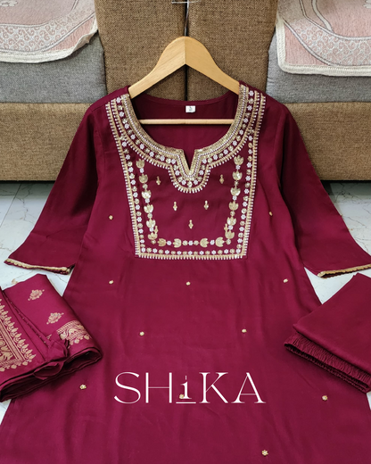 Mulberry Mist Kurti Set