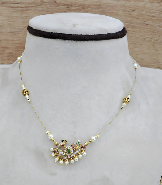 Peacock Invisible Necklace