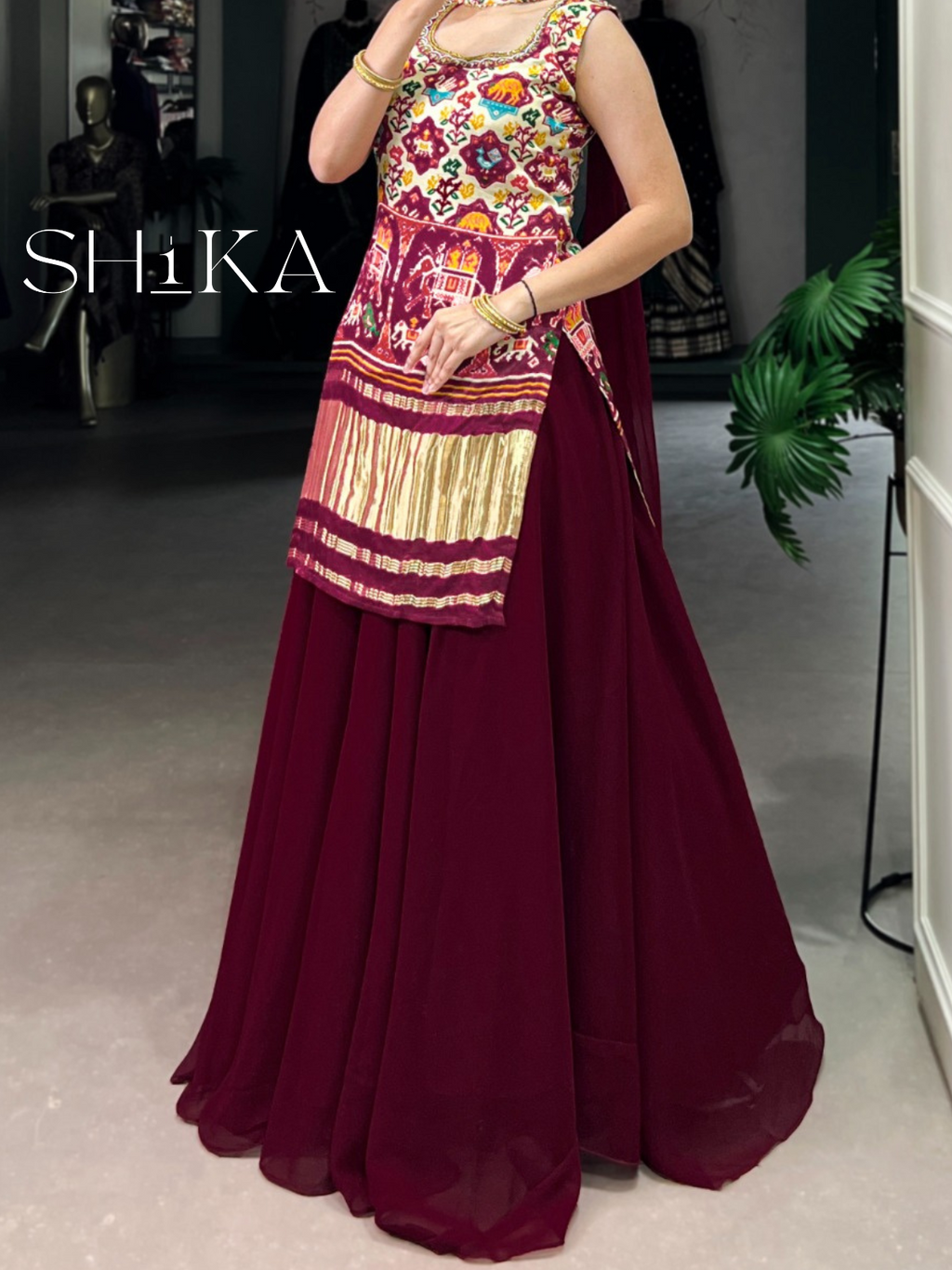 Cherry Palazzo Set