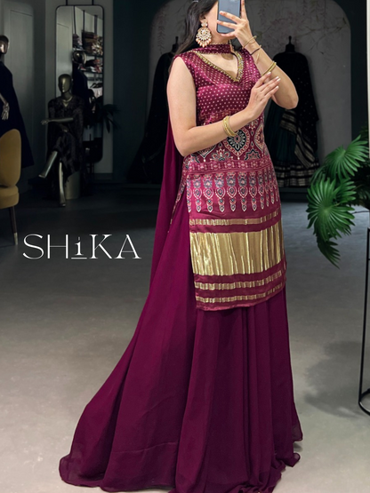 Wine Whisper Palazzo Set