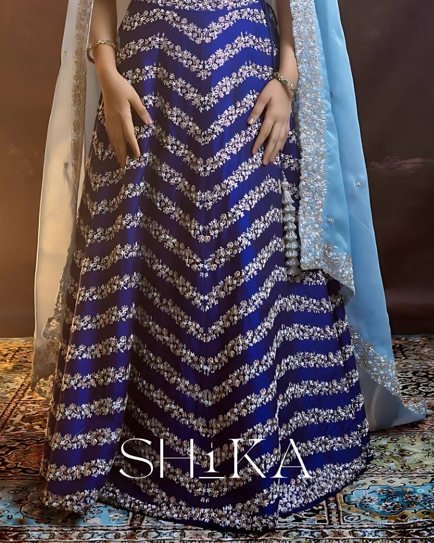 Twilight Tide Lehenga