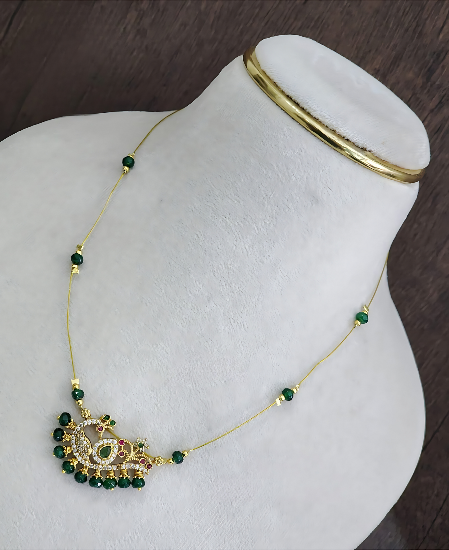 Peacock Invisible Necklace