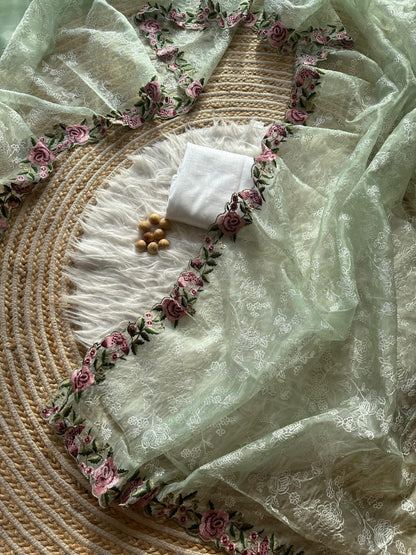 Multicolored Silk Saree