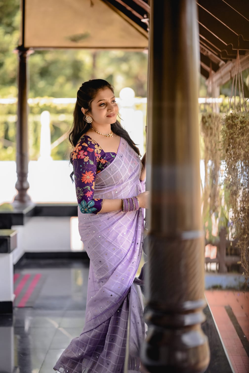 Amrita Lilac Saree