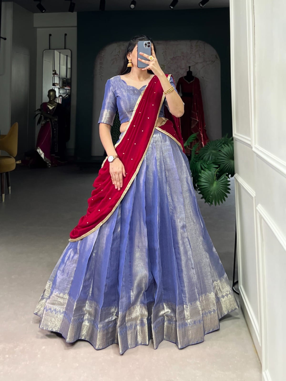 Kesariyaa Zari Lehenga