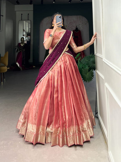 Kesariyaa Zari Lehenga