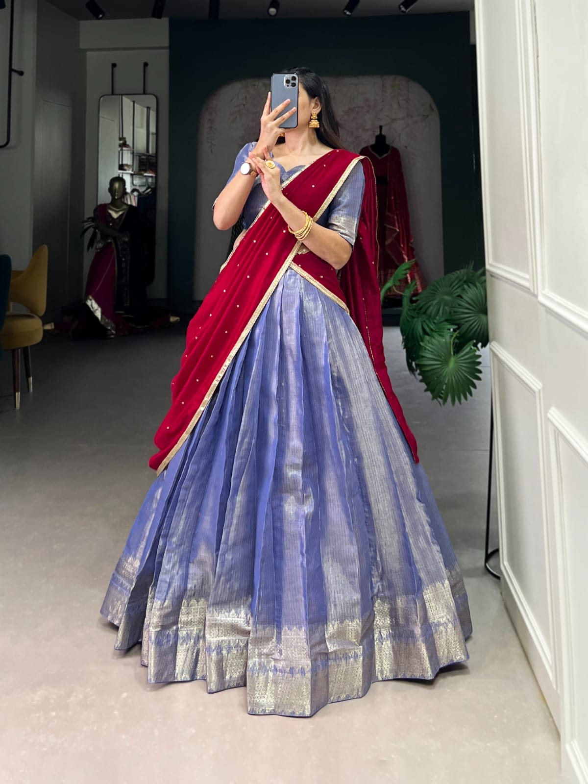 Kesariyaa Zari Lehenga